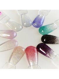 ラメグラデネイル￥4500