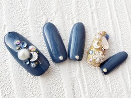 ビジューネイル￥6480