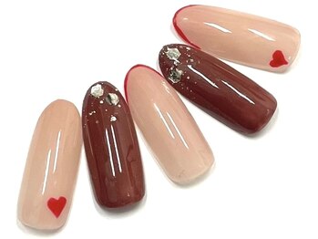 コルン/バレンタインネイル