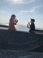 ナウ(now)&nbsp;子どもたちと海を見ながらアイス！最高です♪