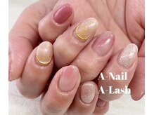 エーネイル エーラッシュ(A-NAIL A-LASH)/定額ハンドネイル【倉敷】