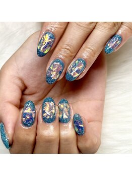 マイオティック ネイル(miotic nail)/オーロラフィルムネイル
