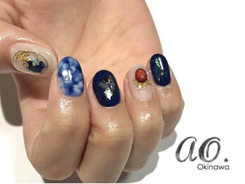 アオ おもろまち(ao.)/85min/ニュアンス Nail ao.沖縄