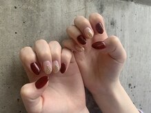リリカネイル(Ririka nail)/ボルドーネイル
