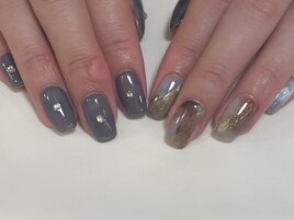 ちぐはぐニュアンスネイル