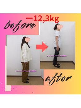 スーパースリムダイエット茅ヶ崎 茅ヶ崎整体院/3ヵ月－12,3ｋｇ減ダイエット♪