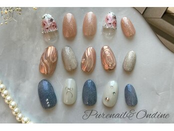 ピュアネイルアンドオンディーヌ/定額ミドルデザイン
