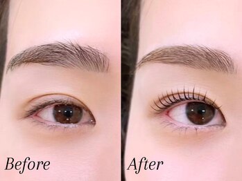ミーナ 大財店(mina)/アイブロウWAX＋まつ毛パーマ上
