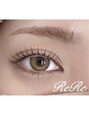 リリ 別府店(eyelash ReRe) まつ毛パーマメーテルデザイン♪目尻に流れる上品なお目元に