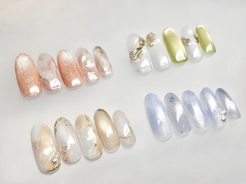 ローズデール アベイユ(ROSEDALE Abeille)の写真/予算や好みに合わせて選べる定額メニューで理想の爪先へ☆夏のネイルデザイン豊富♪爪に優しいパラジェル有