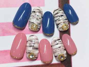 ネイルサロン キャンディネイル(Candy Nail)/ニットネイル by石塚