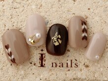 アイネイルズ 町田店(I nails)/ハートキャメルチョコ　7980円