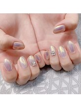 バニーアイズ 博多店(Bunny eyes)/ミラーネイル☆