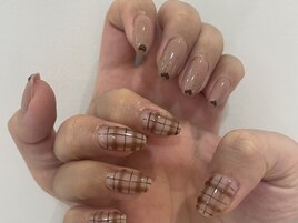 持ち込みチェックネイル