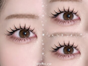 ボミ(bomi)の写真/【モチ重視のマツエク】LEDマツエク／フラットラッシュ／ダブルフラットで綺麗な目元が長続き♪