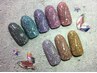 【ジェル】フラッシュネイル（コーティングあり）コース☆¥6000