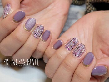 プリンセスネイル(Princess nail)/パープルツイード 10,600
