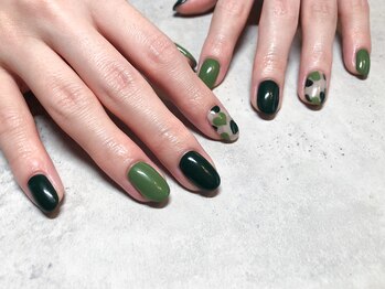 プルメリア(Plumeria)/【ハンド】迷彩×ハート