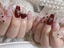 リンドネイル バイ モカ アンド ララ(Lind nail by moca and LaLa)/【mio】ツイードネイル