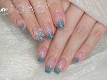 エガオネイルサロン 錦糸町店(EGAO NAIL SALON)/チップラメグラデーション