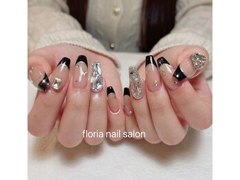 長さだし 黒フレンチ