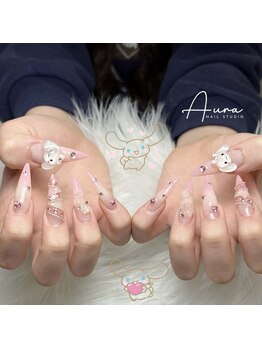 ガーリーピンクネイル