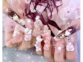 痛ネイル 手書き オタク