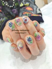 油絵風ネイル