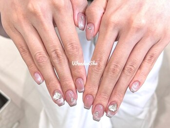 ワンダーシー(WonderShe)/チークマグネットフレンチネイル