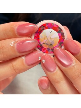 アイリッシュネイル 久屋大通店(Irish Nail)/マオジェル誕生石7月ルビー