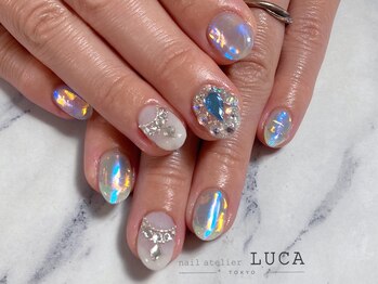 ネイルアトリエルカ(nail atelier LUCA)/W-468 オーロラリゾートネイル
