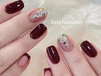 Best Nail 銀座店【ワンホンネイル・スカルプ・パラジェル・上品ジェルネイル】/クリスマスネイル