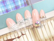 ネイルサロン ティディ(TIDY)/がーリーなレースフレンチ