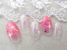 ネイルズガッシュ 蒲田西口店(NAILsGUSH)/キラキラ×ピンク