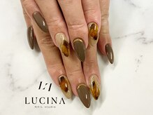 ネイルスタジオ ルキナ(LUCINA)/C-1082 大人上品べっ甲ネイル
