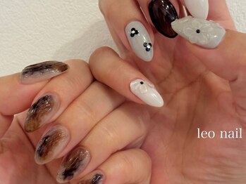 レオネイル(leo nail)の写真/【アートし放題90min★全員¥8800】丁寧なケアでとびきり美しく!!パーツ&カラー300種類以上ご用意◎