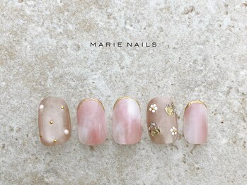 マリー ネイルズ いわきラトブ店(MARIE NAILS)/定額7,700円税込 フラワー0212d