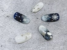 シェリーネイル(Cherie Nail)/雪の結晶クリスマスネイル♪