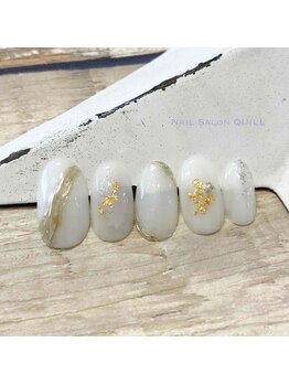 ネイルサロン クイル(QUILL)/１月ホワイト（１）