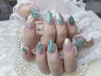 ミナミネイル(MINAMI NAIL)/マーメイドネイル8500円