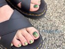 夏 フットネイル パラジェル