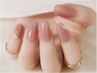 【美しい指先へ♪】シンプルオフィスネイルデザイン*￥9900