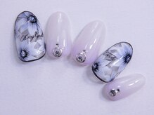 トータルビューティーアンドアズフローラ(Total Beauty & a`s Flora)/繊細フラワー★逆グラデーション