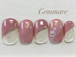 ニュアンスフラワーネイル