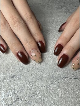 フラワーズネイル(flowers nail)/大人クリスマスネイル