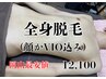 岡山最安値【メンズ脱毛】全身脱毛(顔 or VIO)　12100