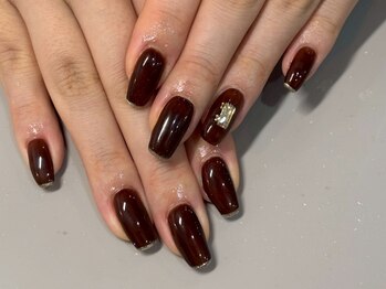 細ラインフレンチ/上品ネイル