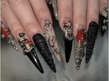 ネイルスタジオイー(nailstudio E)の写真/スピーディーかつ丁寧に!プロのネイリストによる繊細アートで自分だけのオリジナルネイルを☆[心斎橋]