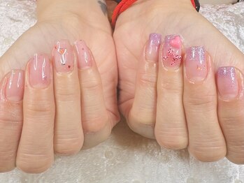 オハナ(OHANA)/valentine ネイル