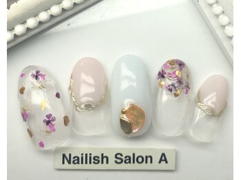 ネイリッシュサロン エー(Nailish Salon A)/押し花ネイル